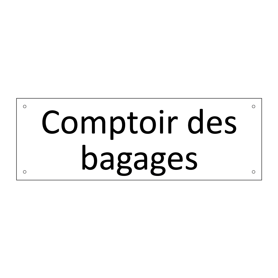 Comptoir des bagages