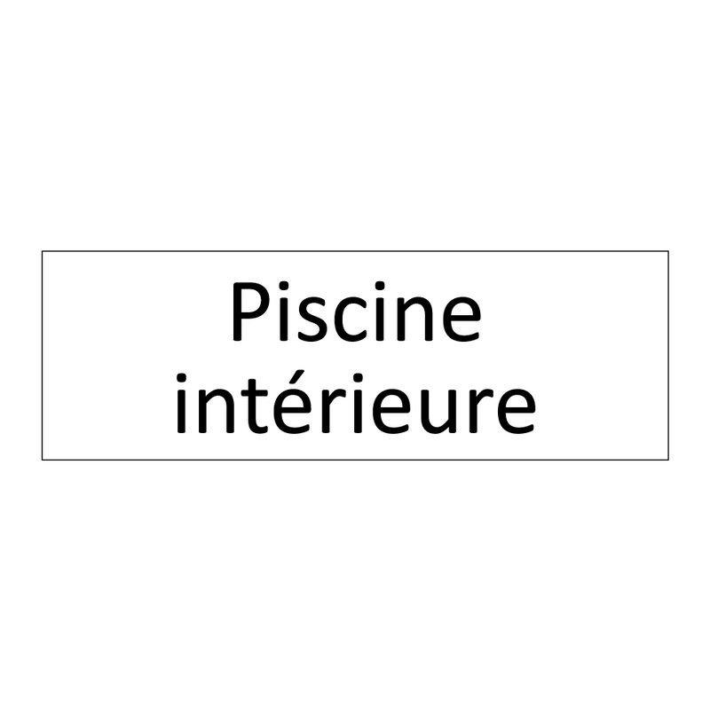 Piscine intérieure