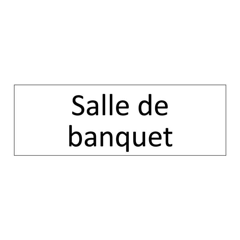 Salle de banquet
