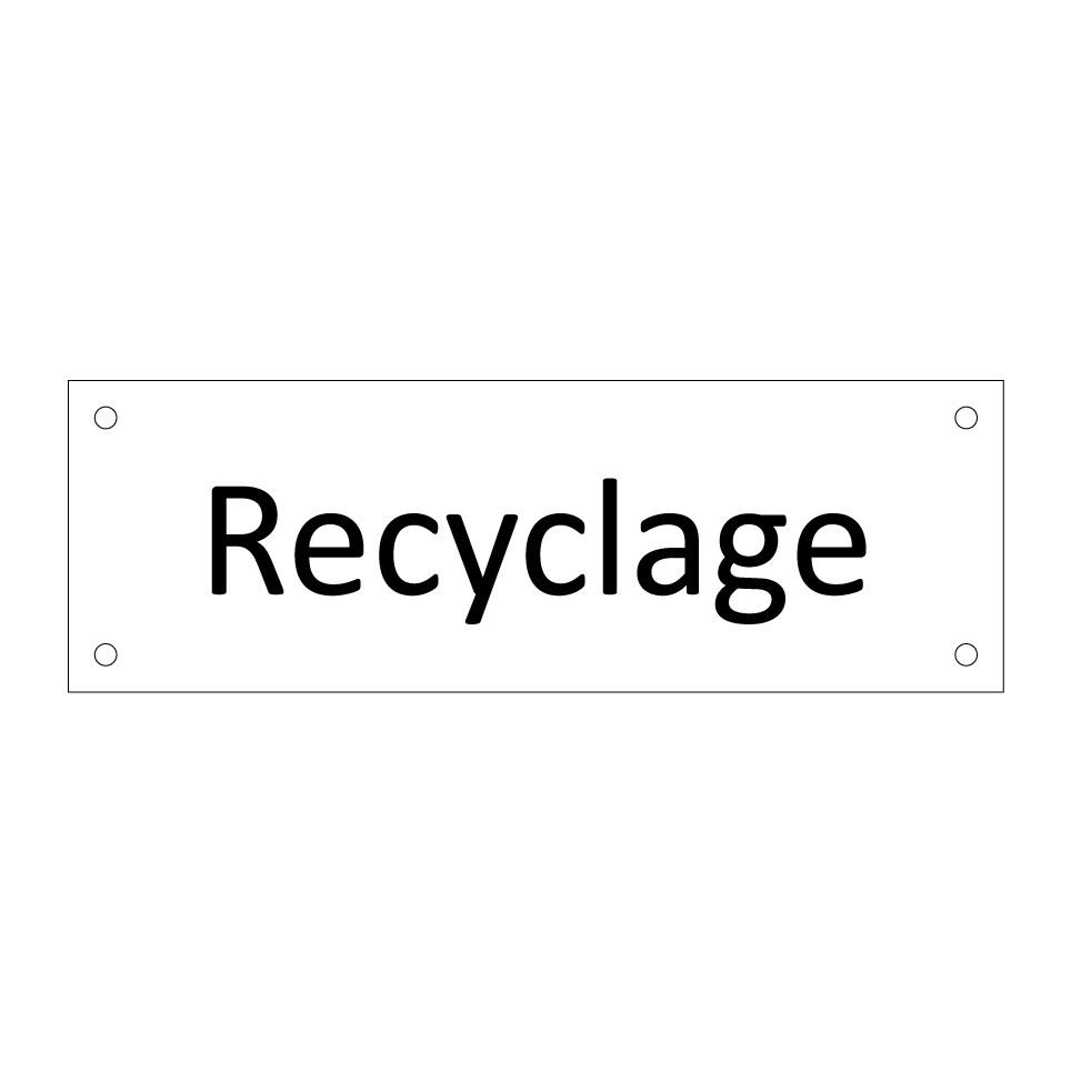 Recyclage & Recyclage & Recyclage