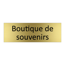 Boutique de souvenirs