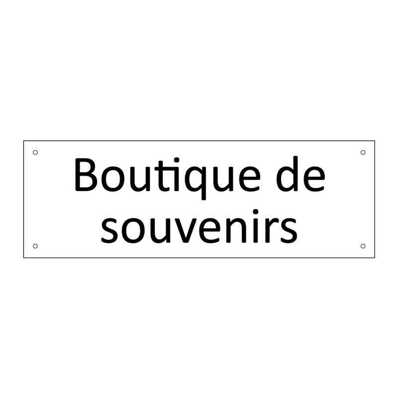 Boutique de souvenirs
