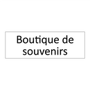 Boutique de souvenirs