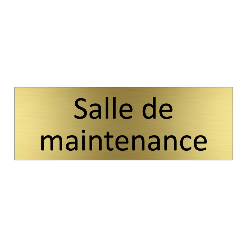 Salle de maintenance