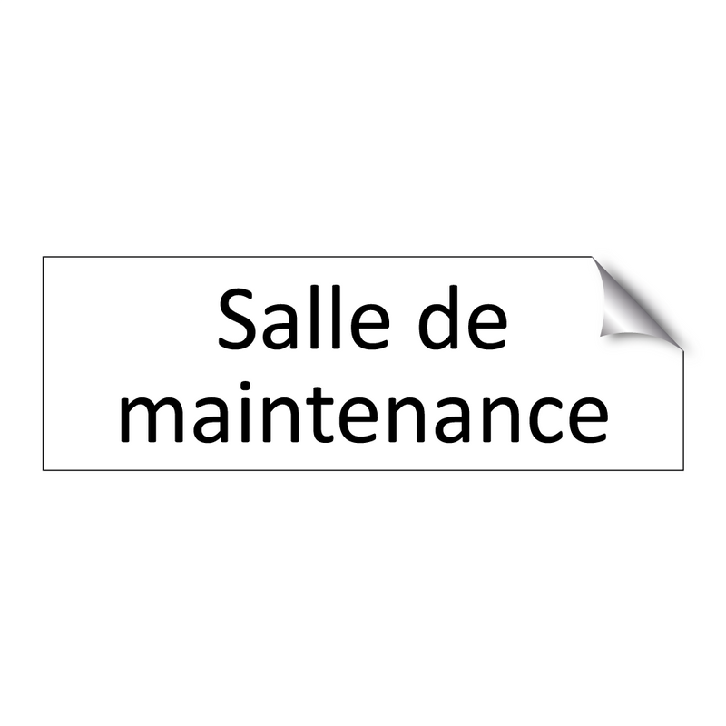 Salle de maintenance