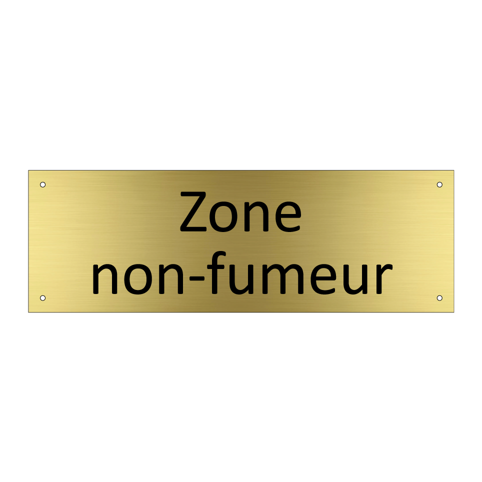 Zone non-fumeur