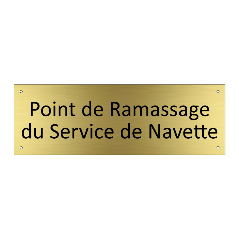 Point de Ramassage du Service de Navette