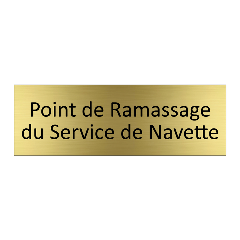 Point de Ramassage du Service de Navette