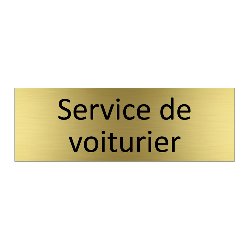 Service de voiturier
