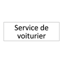 Service de voiturier