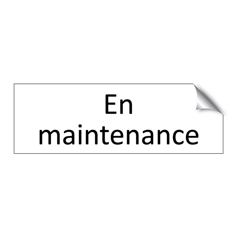En maintenance