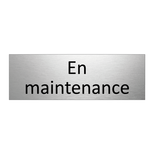 En maintenance