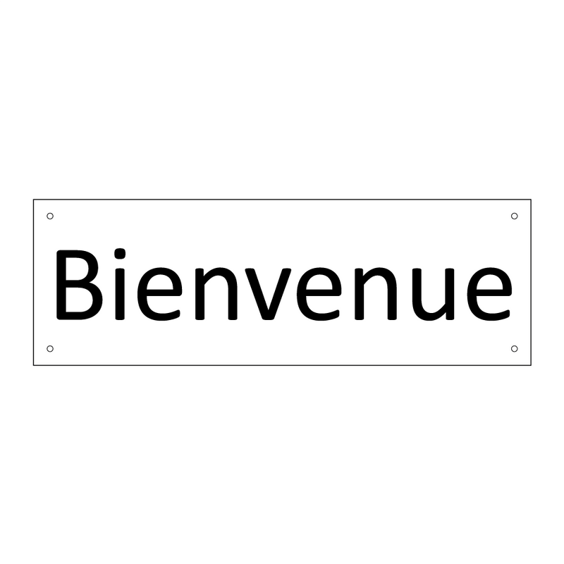 Bienvenue