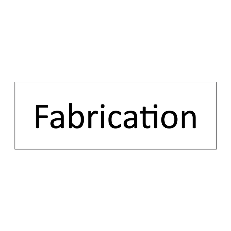 Fabrication & Fabrication & Fabrication & Fabrication & Fabrication & Fabrication