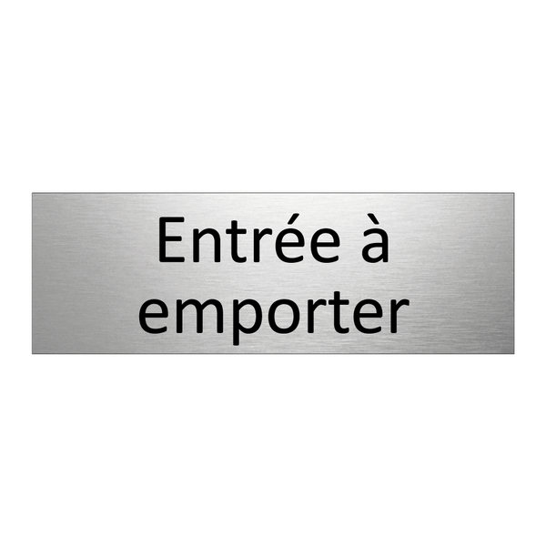 Entrée à emporter