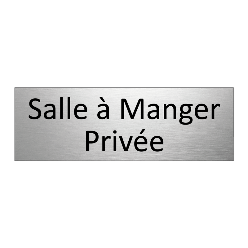 Salle à Manger Privée