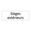 Sièges extérieurs