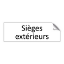 Sièges extérieurs