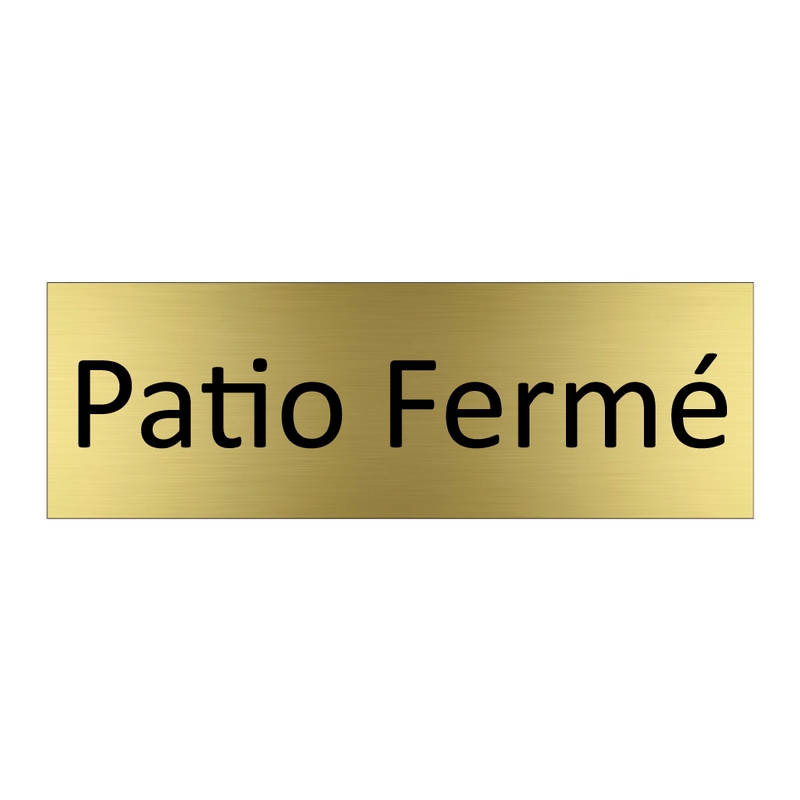 Patio Fermé