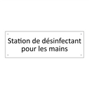 Station de désinfectant pour les mains