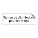 Station de désinfectant pour les mains