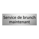 Service de brunch maintenant