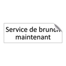 Service de brunch maintenant