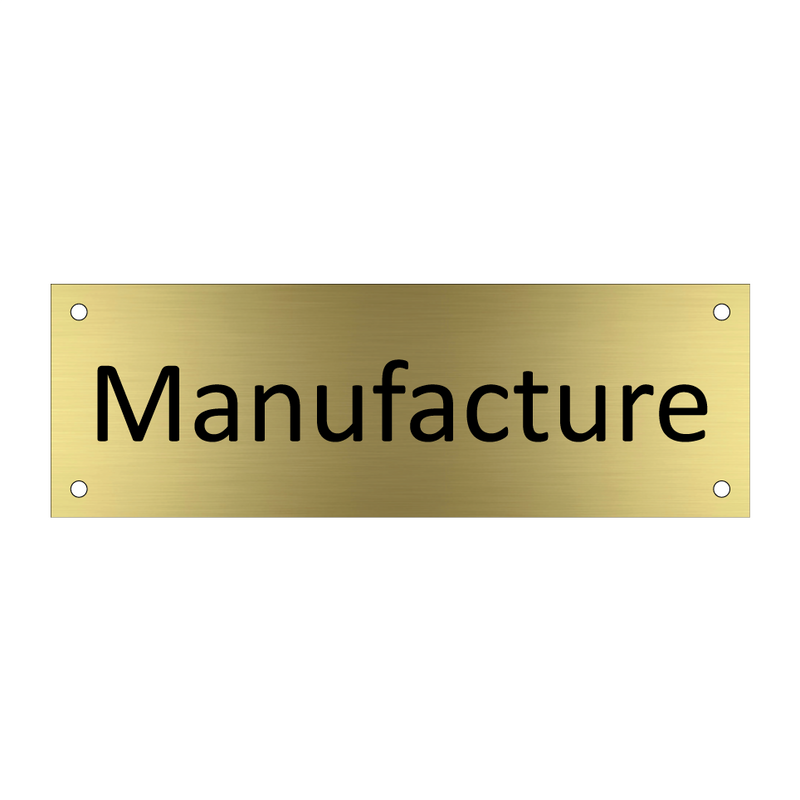 Manufacture & Manufacture & Manufacture