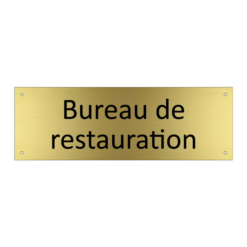 Bureau de restauration