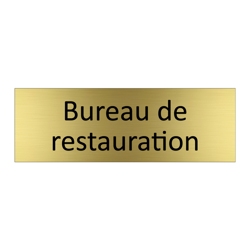 Bureau de restauration