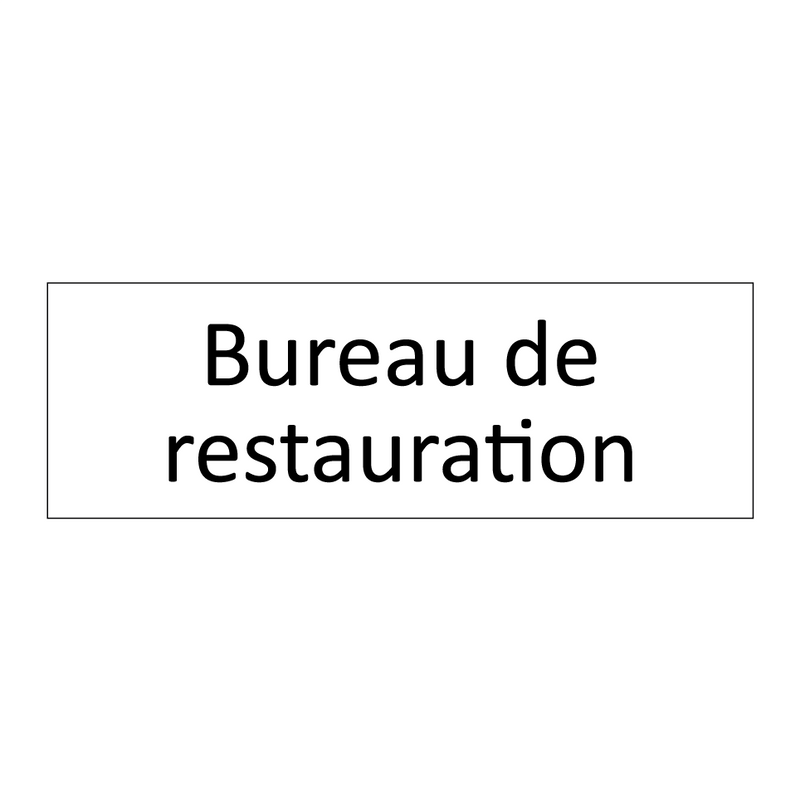 Bureau de restauration