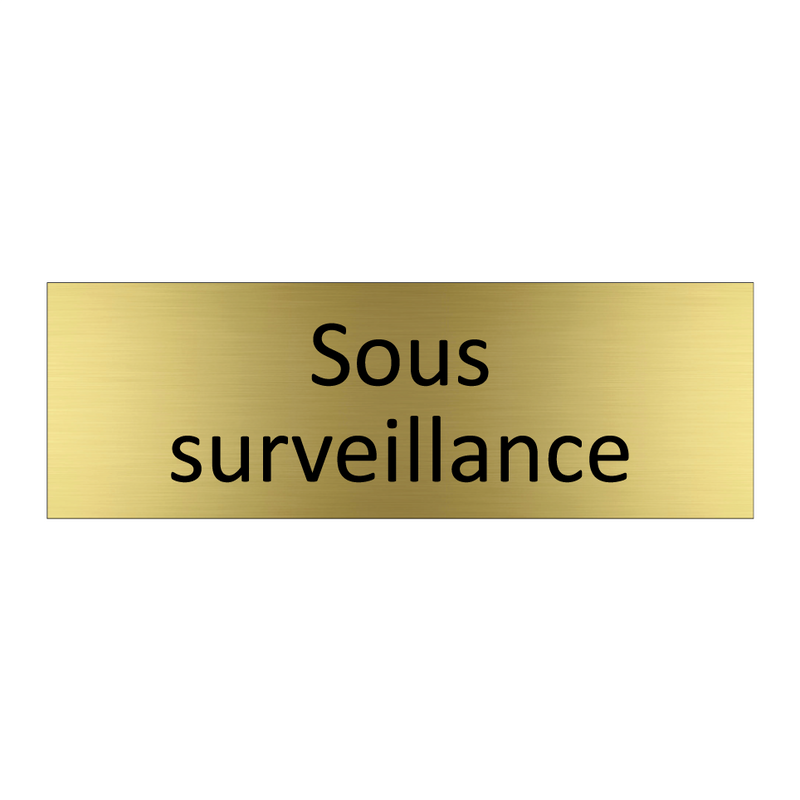 Sous surveillance