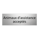 Animaux d'assistance acceptés