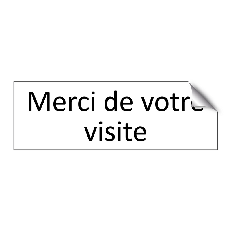 Merci de votre visite