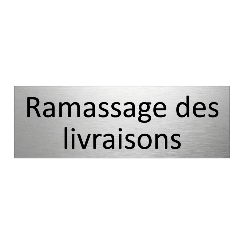 Ramassage des livraisons