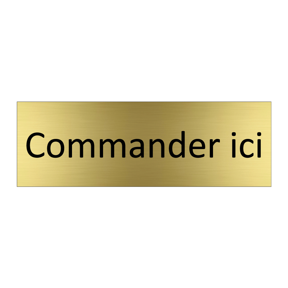 Commander ici