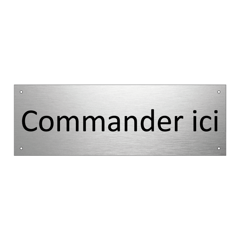 Commander ici