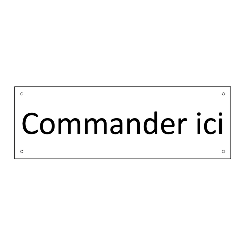 Commander ici