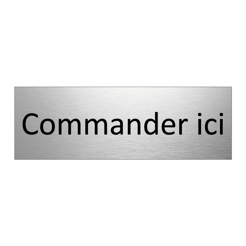 Commander ici