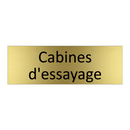 Cabines d'essayage