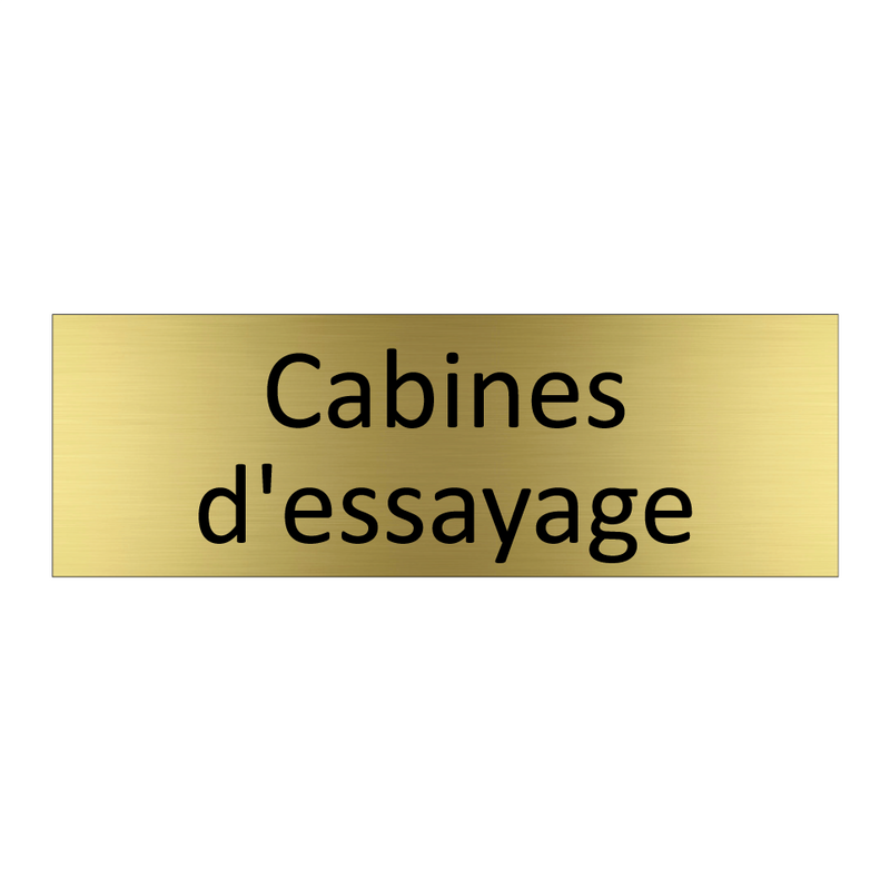 Cabines d'essayage