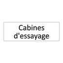 Cabines d'essayage