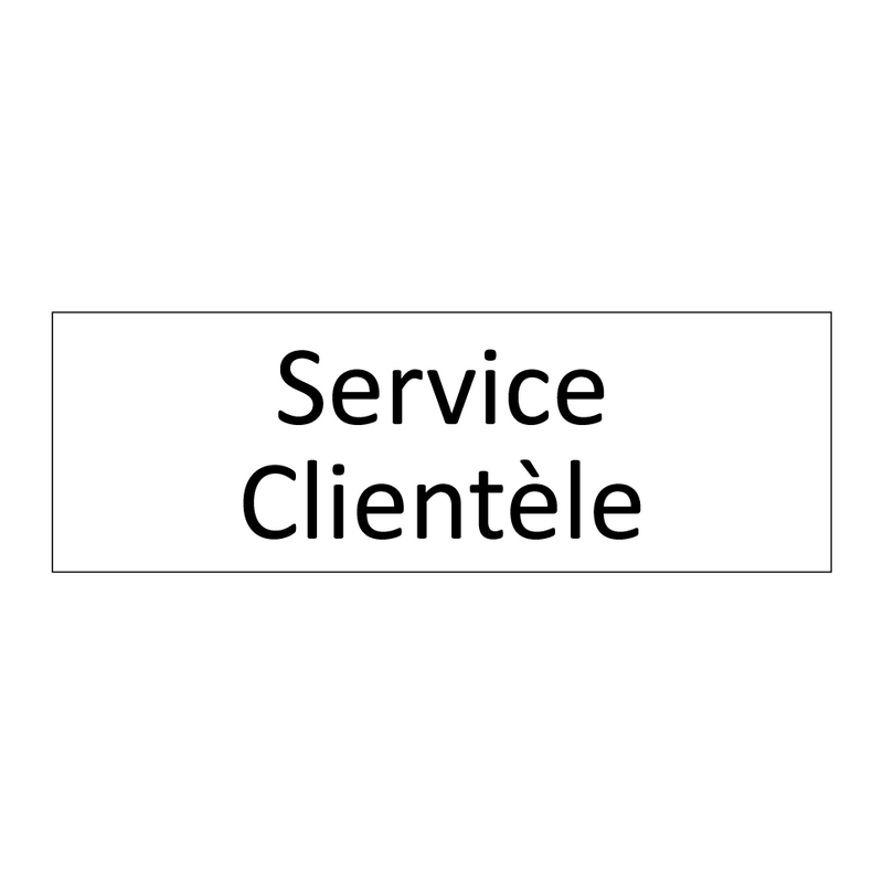 Service Clientèle