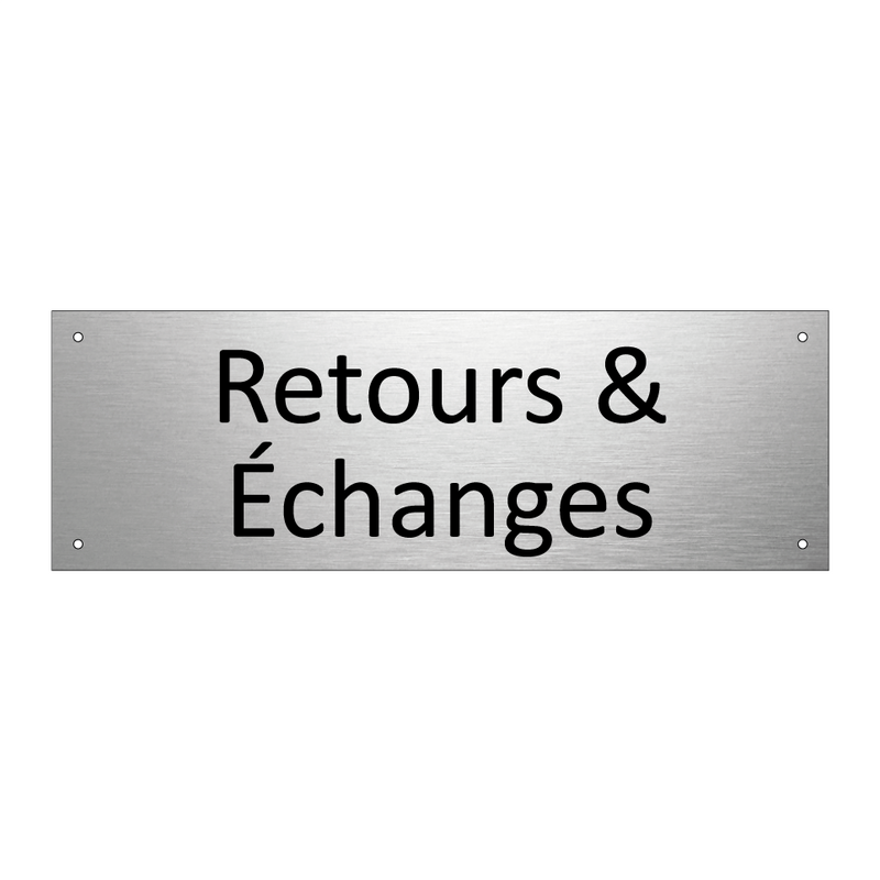 Retours & Échanges
