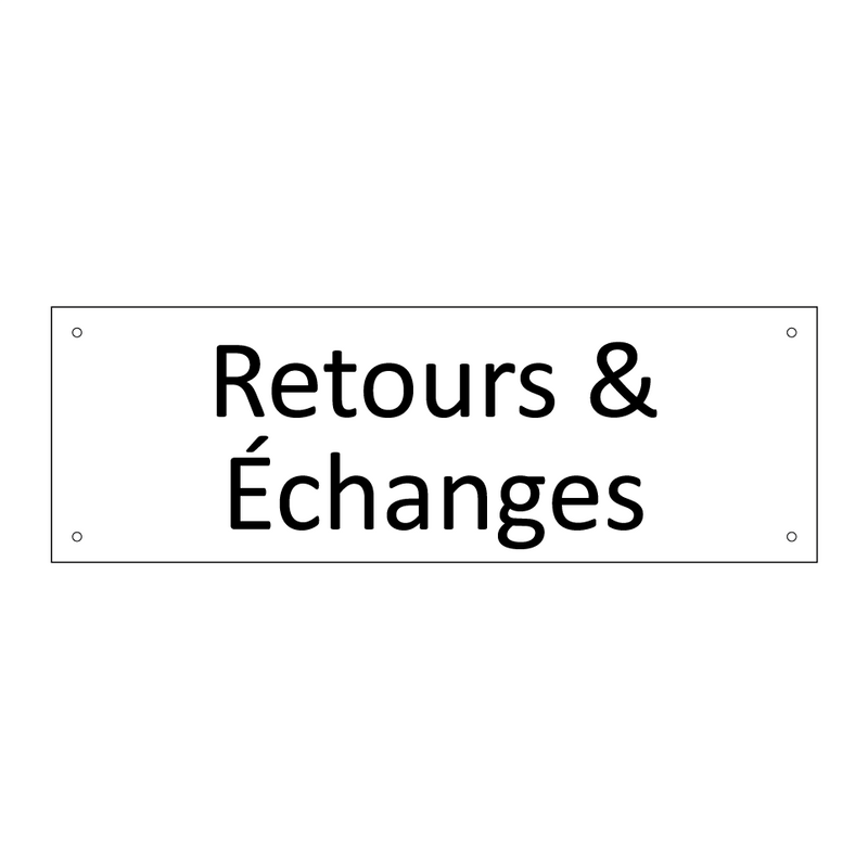 Retours & Échanges