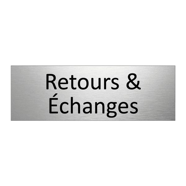 Retours & Échanges