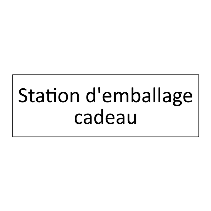 Station d'emballage cadeau