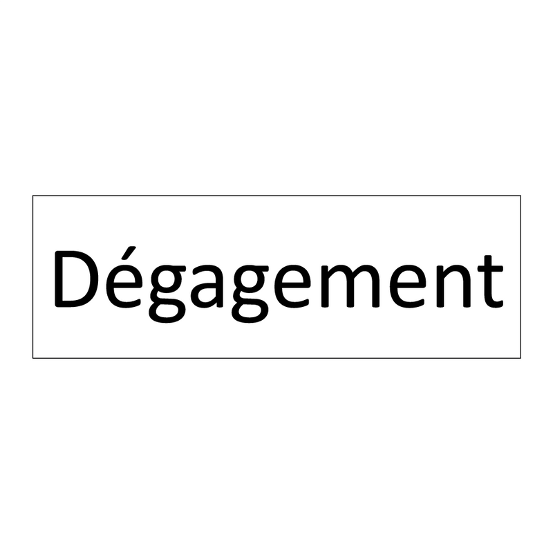 Dégagement