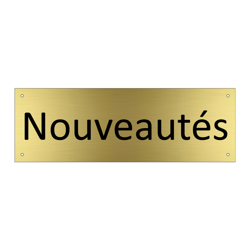 Nouveautés