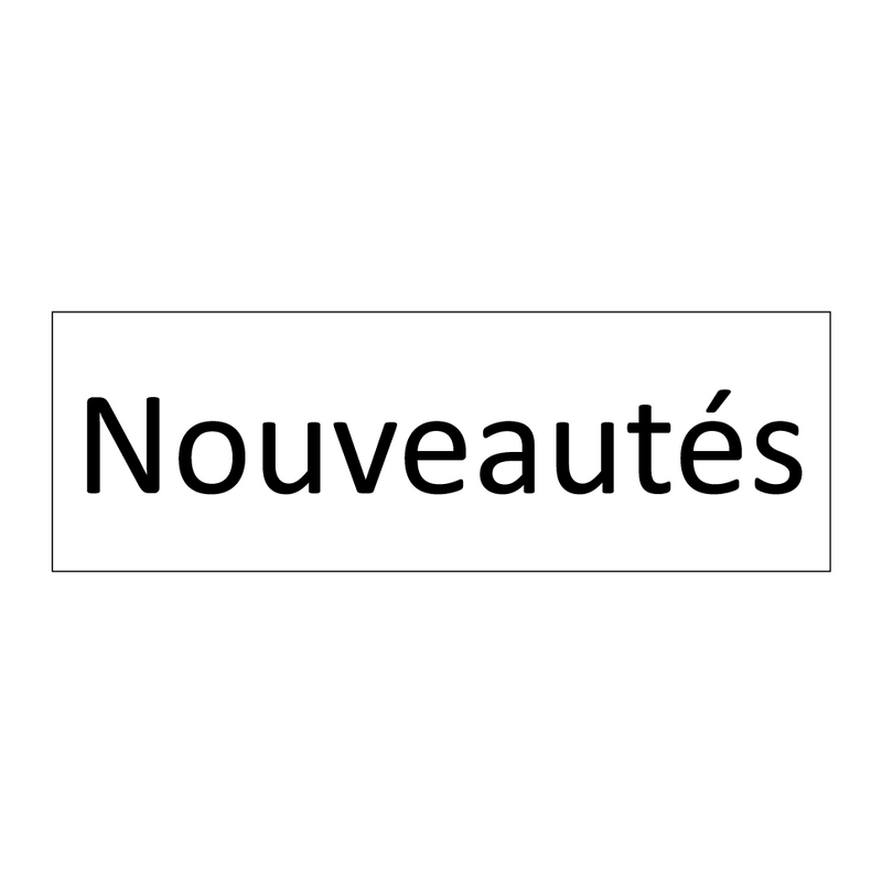Nouveautés